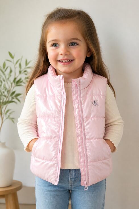 CALVIN KLEIN JEANS Other - Calvin Klein Pink Puffer Vest Toddler 3T